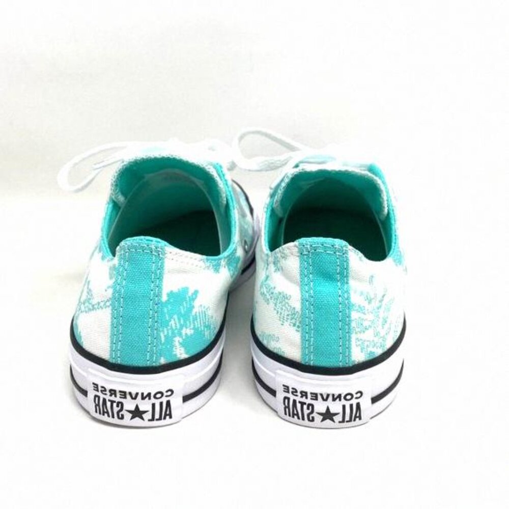 Converse Women's Size 571388F CTAS OX ELECTRIC AQUA WHITE Sneaker Top Low Canvas - Picture 5 of 9